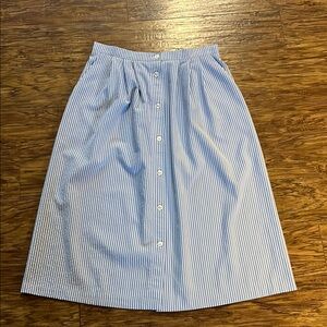 Alfred Dunner Blue Striped Women's Skirt